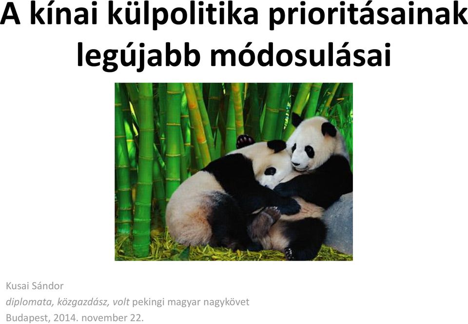 diplomata, közgazdász, volt pekingi