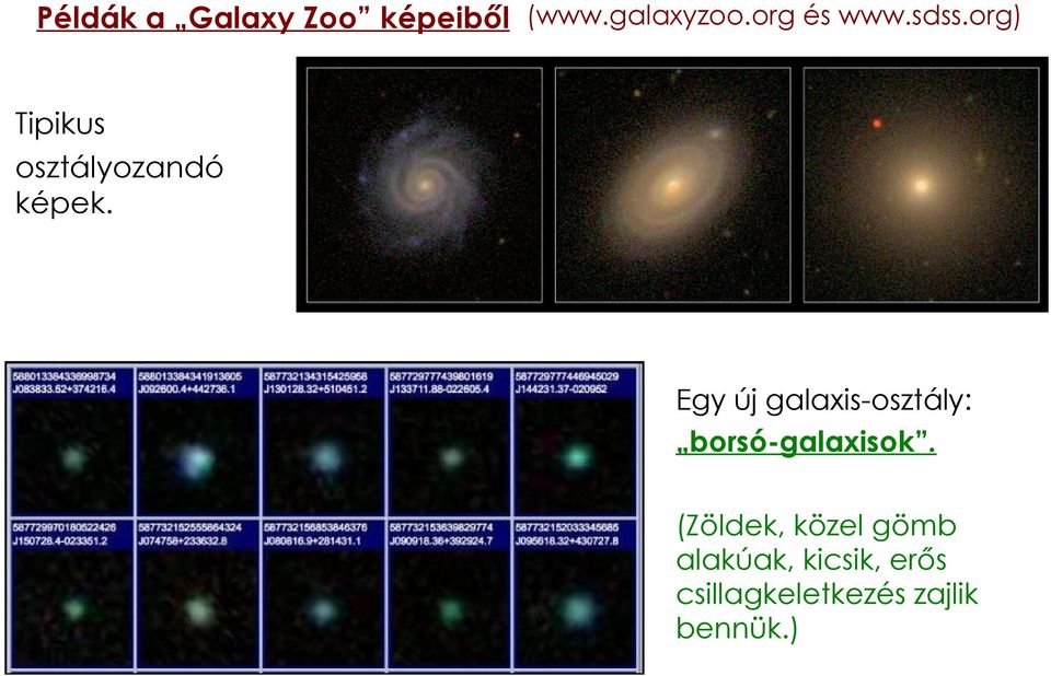 Egy új galaxis-osztály: borsó-galaxisok.