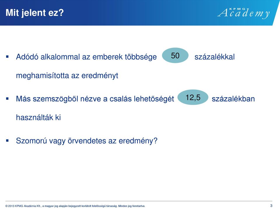 Más szemszögből nézve a csalás lehetőségét 12,5 százalékban használták ki