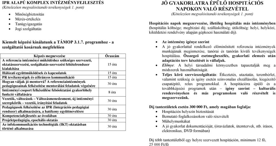 Hálózati együttműködések és kapcsolatok PR tevékenységek és célirányos kommunikáció Hogyan váljak jó mentorrá?