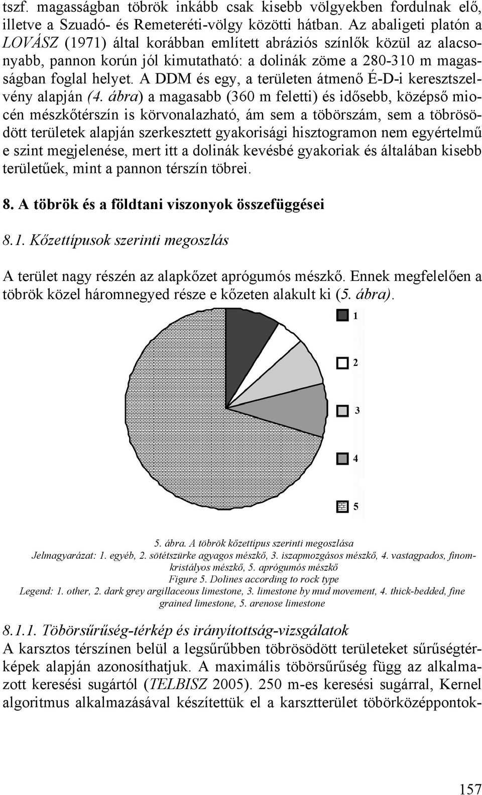 A DDM és egy, a területen átmenő É-D-i keresztszelvény alapján (4.