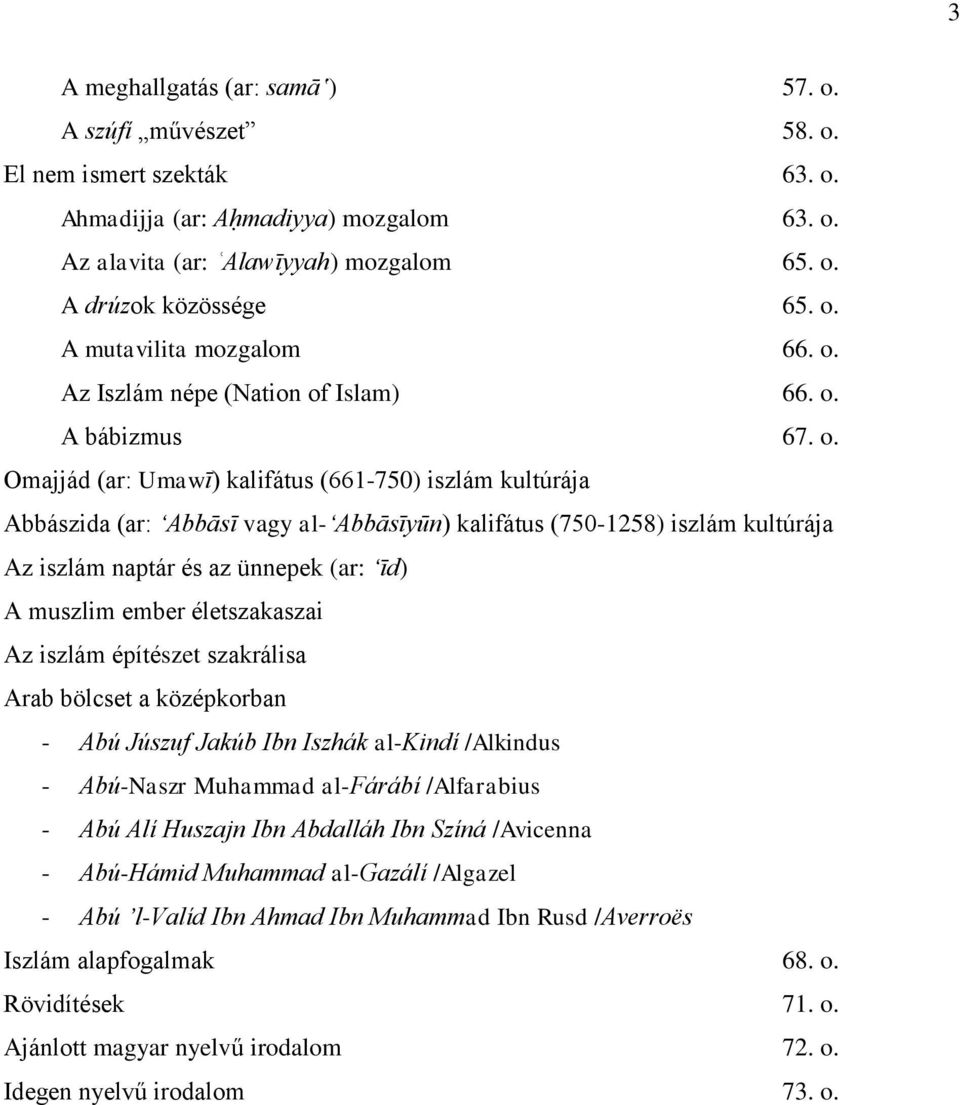 Islam) 66. o.