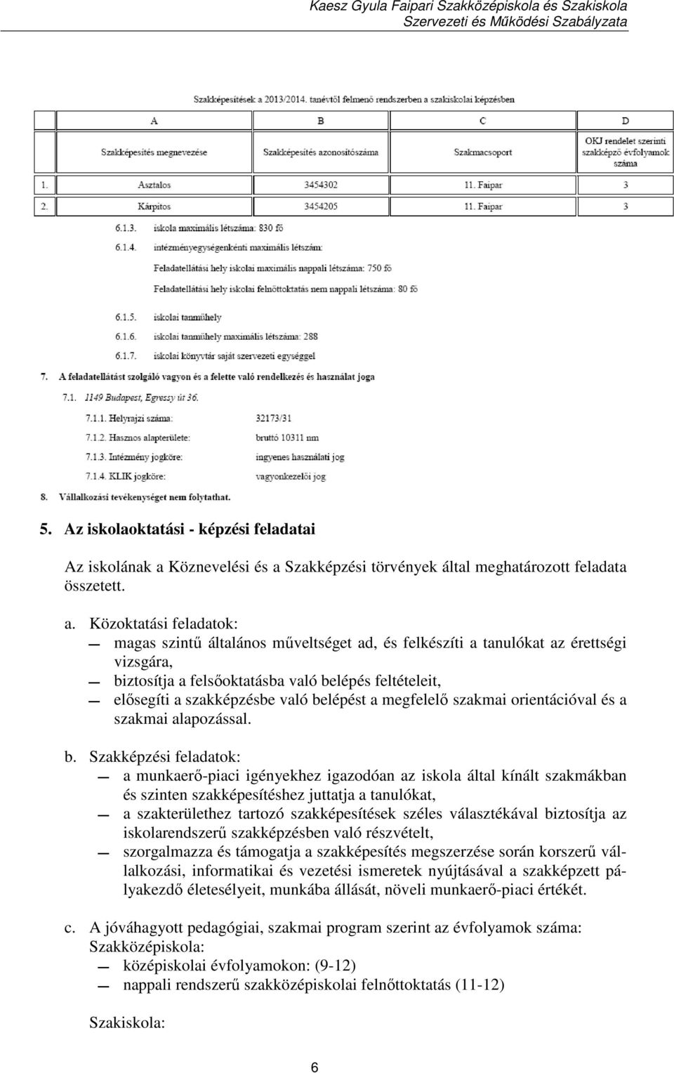 Szakképzési törvények által meghatározott feladata összetett. a.