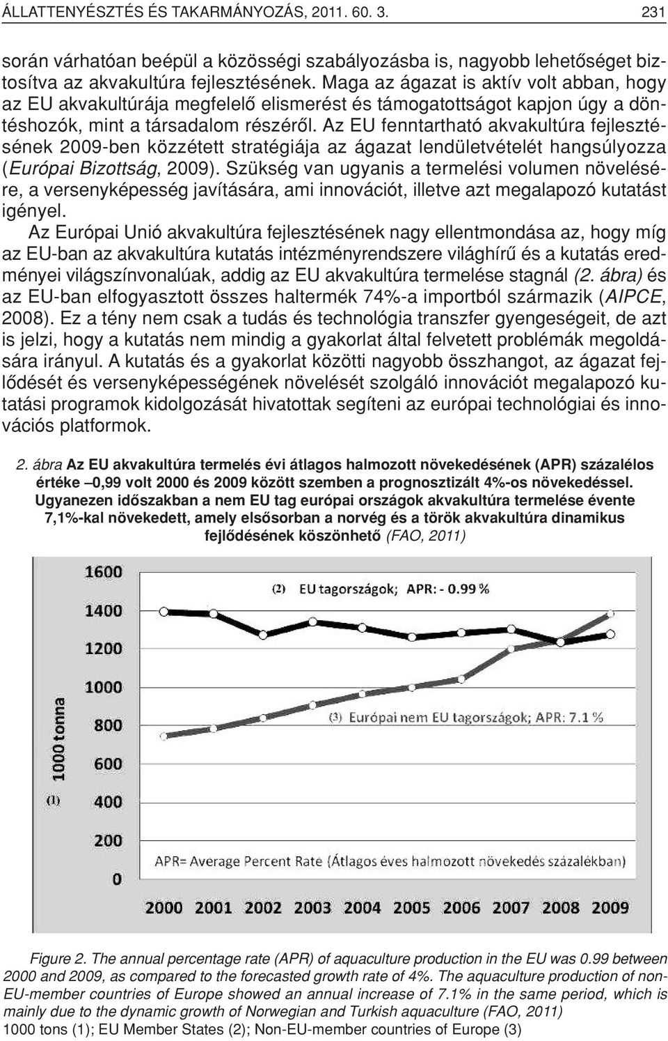 Az EU fenntartható akvakultúra fejlesztésének 2009-ben közzétett stratégiája az ágazat lendületvételét hangsúlyozza (Európai Bizottság, 2009).