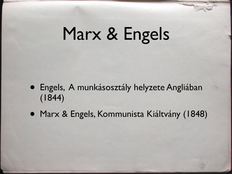 Angliában (1844) Marx &