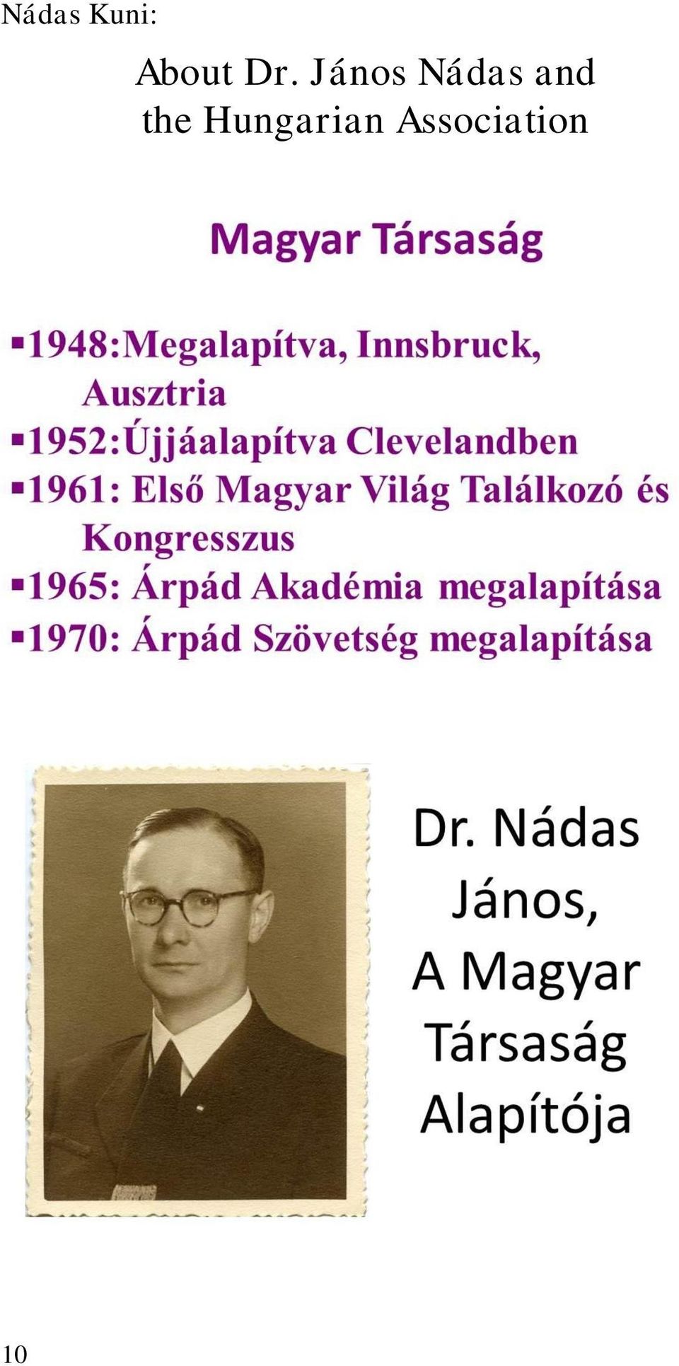 János Nádas and