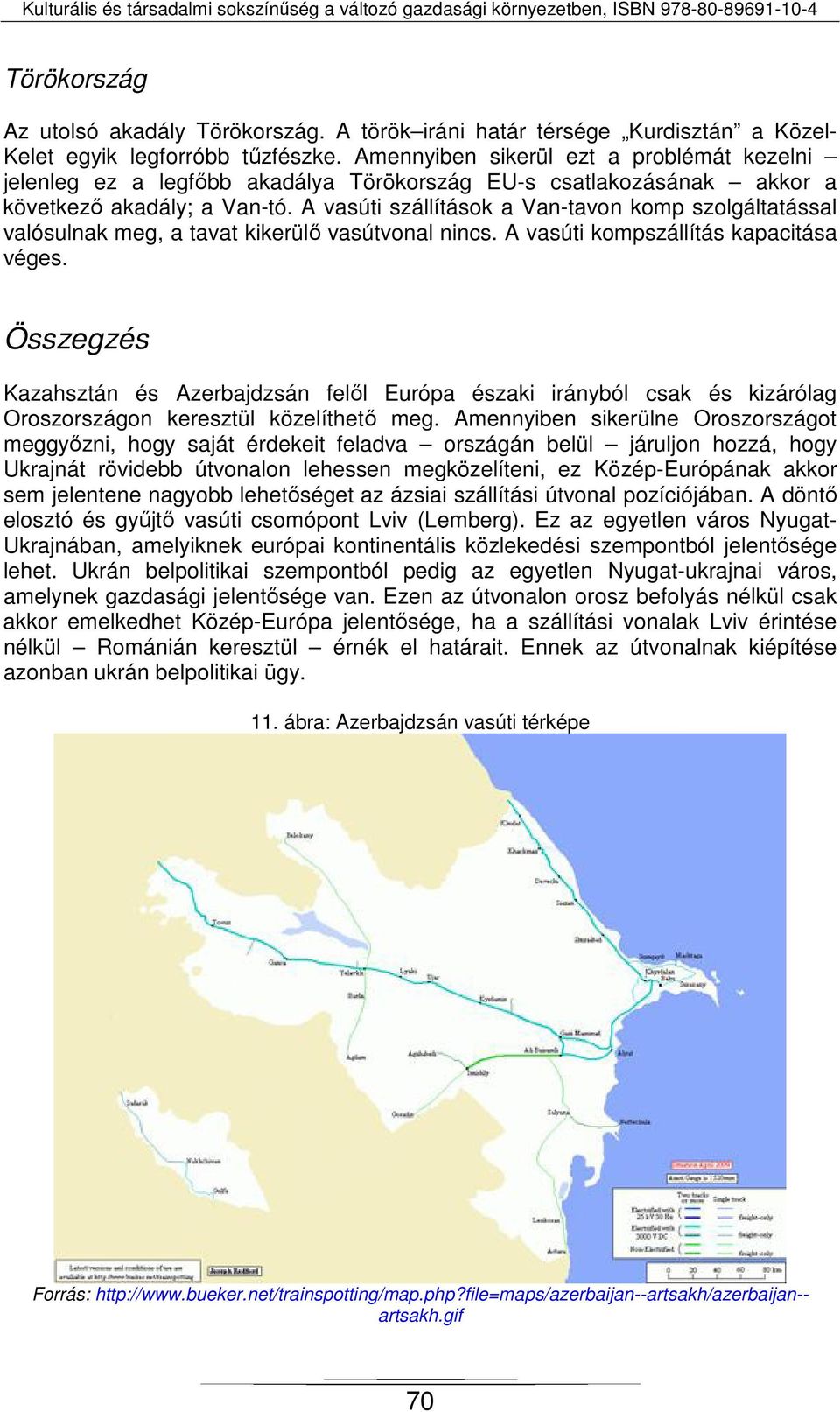 A vasúti szállítások a Van-tavon komp szolgáltatással valósulnak meg, a tavat kikerülő vasútvonal nincs. A vasúti kompszállítás kapacitása véges.