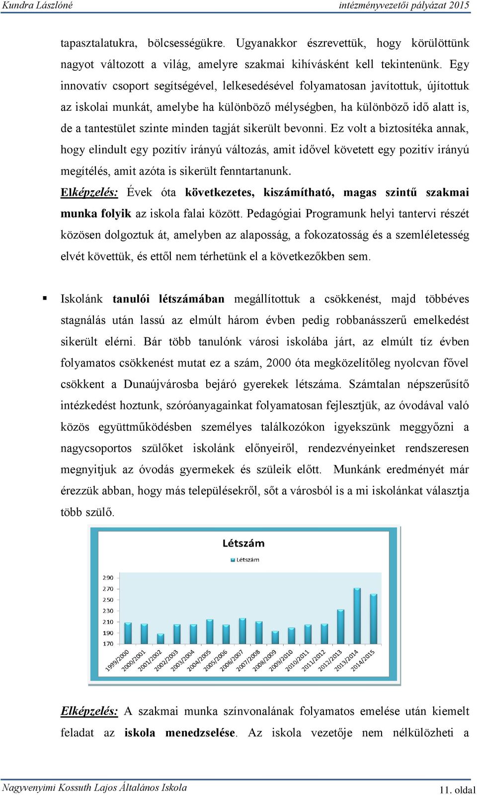 tagját sikerült bevonni. Ez volt a biztosítéka annak, hogy elindult egy pozitív irányú változás, amit idővel követett egy pozitív irányú megítélés, amit azóta is sikerült fenntartanunk.