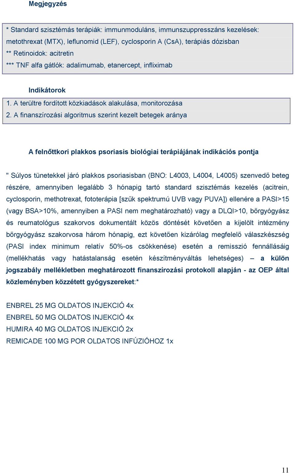 A finanszírozási algoritmus szerint kezelt betegek aránya A felnőttkori plakkos psoriasis biológiai terápiájának indikációs pontja " Súlyos tünetekkel járó plakkos psoriasisban (BNO: L4003, L4004,