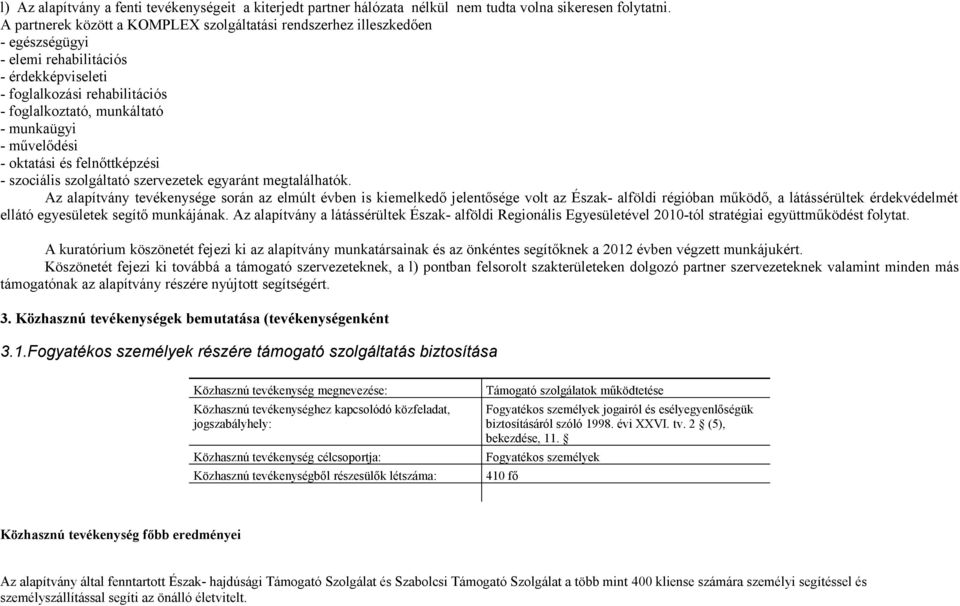 művelődési - oktatási és felnőttképzési - szociális szolgáltató szervezetek egyaránt megtalálhatók.