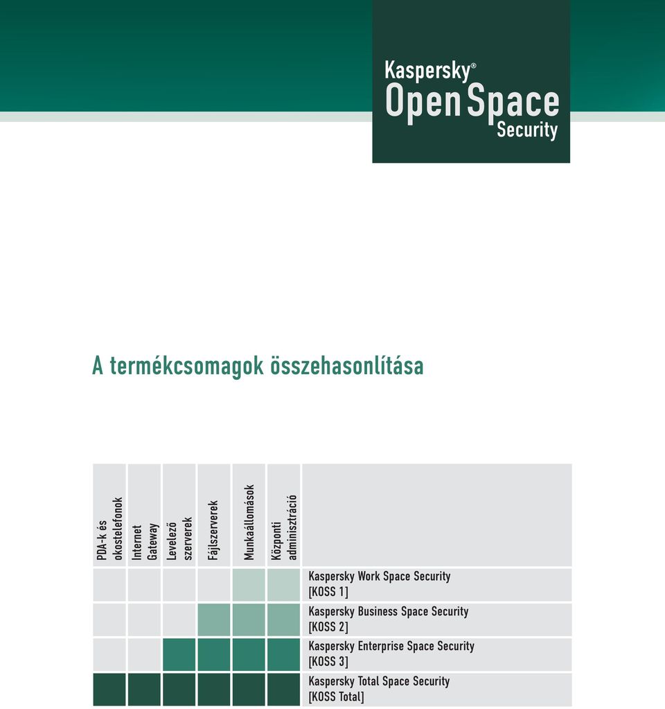 Munkaállomások Központi adminisztráció Kaspersky Work Space [KOSS 1]