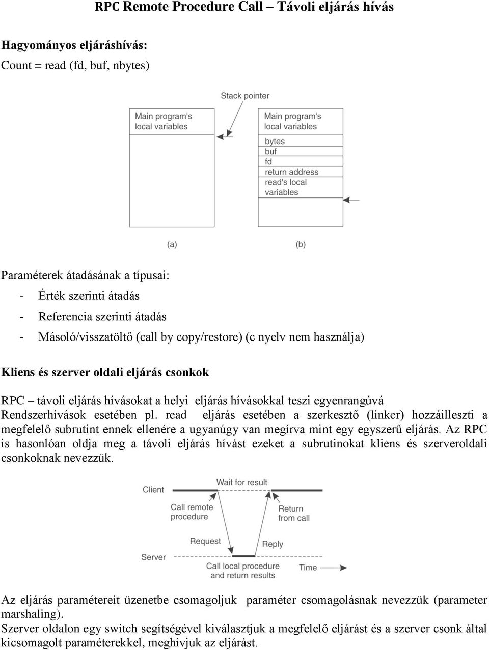 esetében pl. read eljárás esetében a szerkesztő (linker) hozzáilleszti a megfelelő subrutint ennek ellenére a ugyanúgy van megírva mint egy egyszerű eljárás.