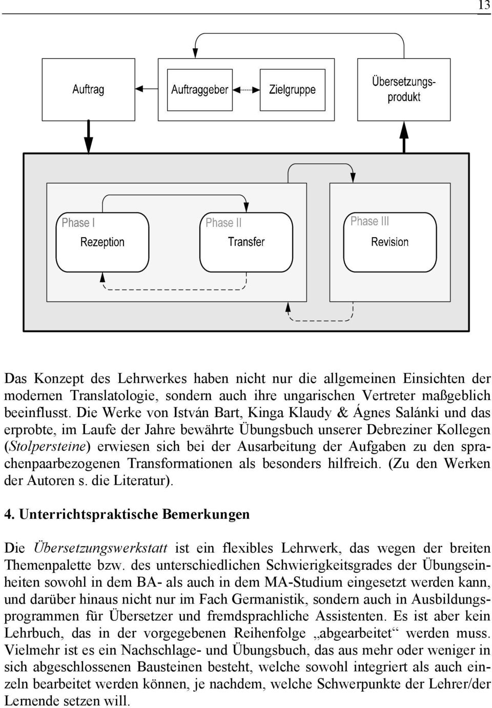 Aufgaben zu den sprachenpaarbezogenen Transformationen als besonders hilfreich. (Zu den Werken der Autoren s. die Literatur). 4.