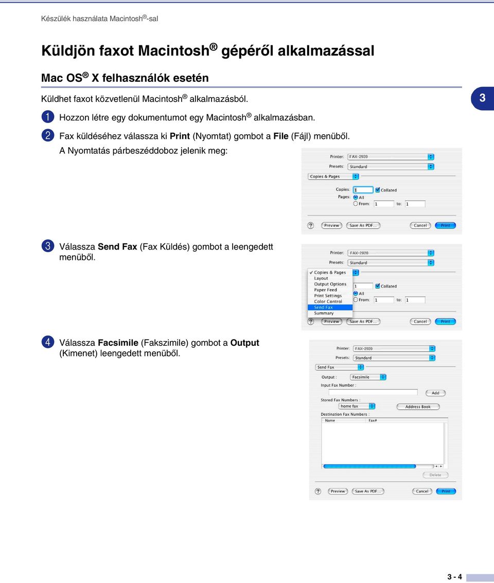 2 Fax küldéséhez válassza ki Print (Nyomtat) gombot a File (Fájl) menüből.