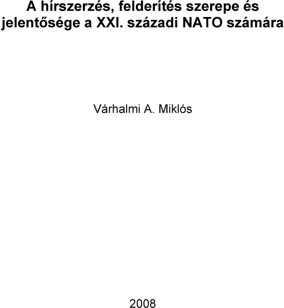 XXI. századi NATO