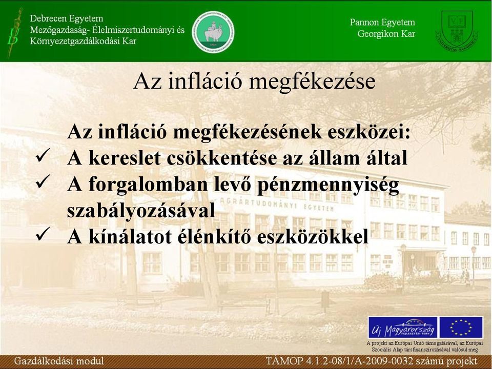 csökkentése az állam által A forgalomban