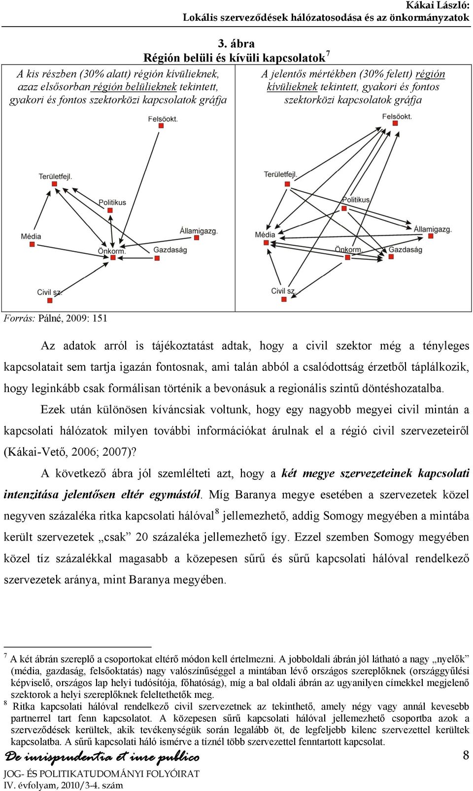 tájékoztatást adtak, hogy a civil szektor még a tényleges kapcsolatait sem tartja igazán fontosnak, ami talán abból a csalódottság érzetből táplálkozik, hogy leginkább csak formálisan történik a