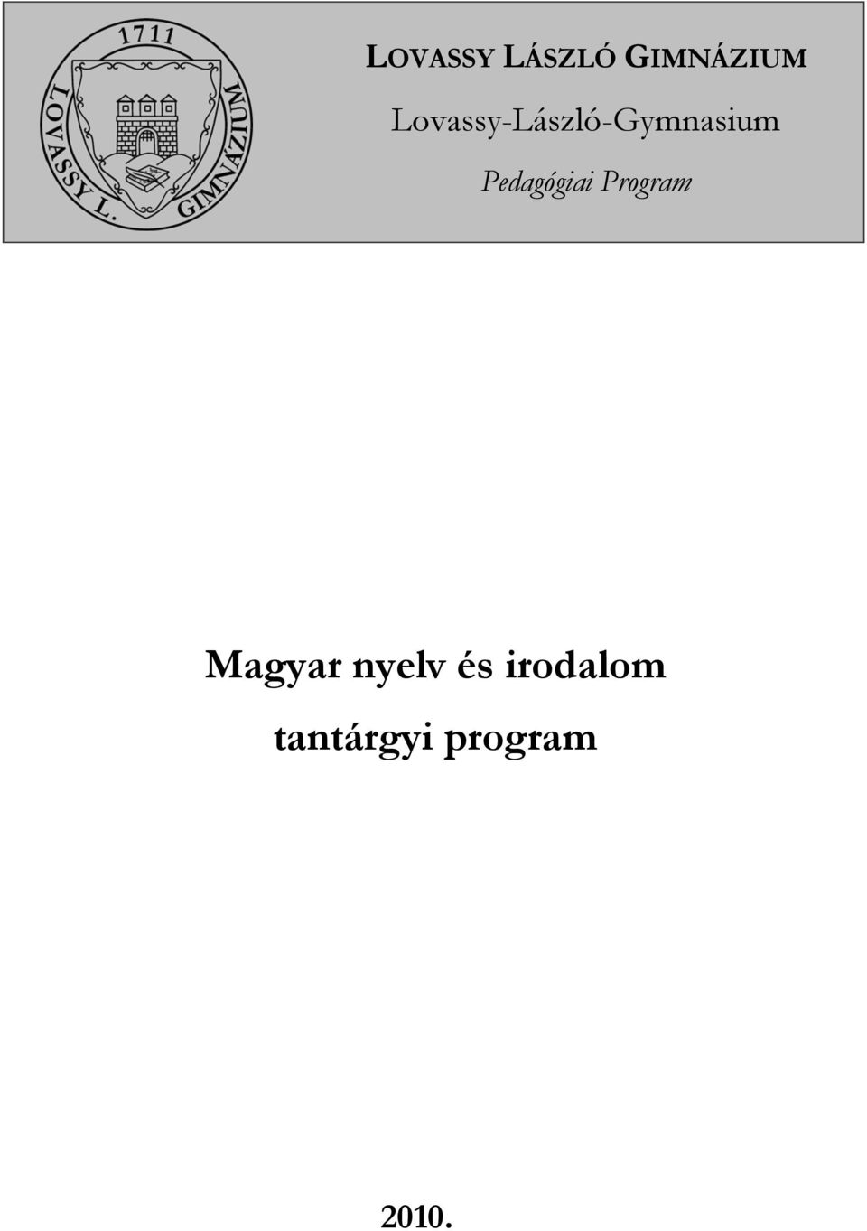 Pedagógiai Program Magyar