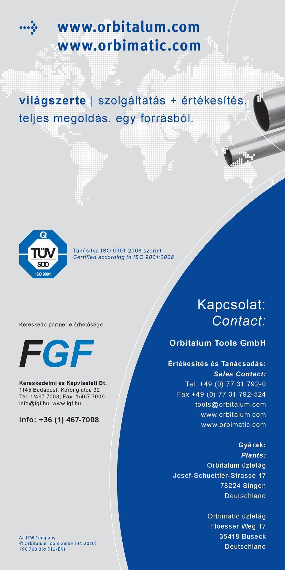 1145 Budapest, Korong utca 32 Tel: 1/467-7008; Fax: 1/467-7006 info@fgf.