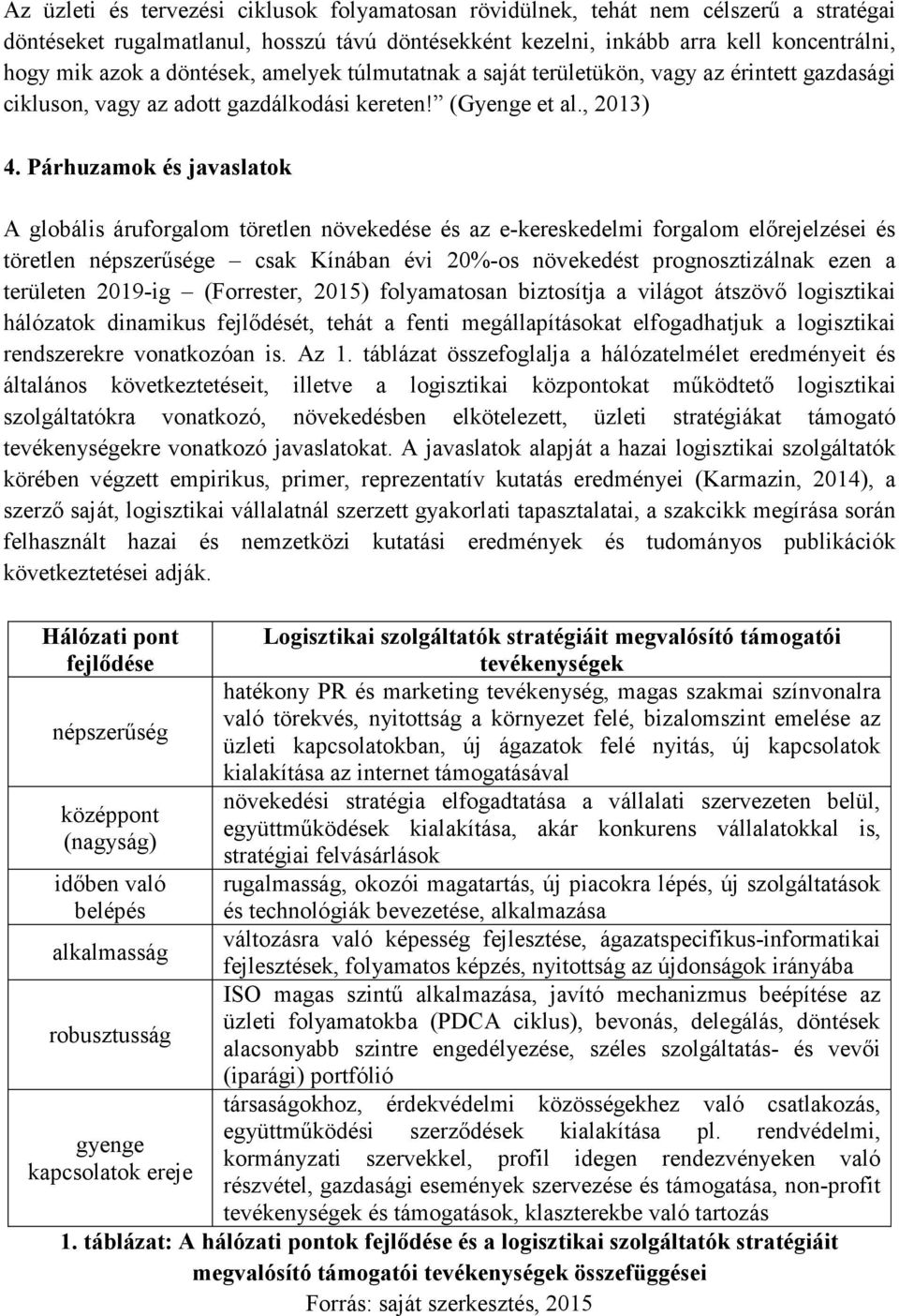 Párhuzamok és javaslatok A globális áruforgalom töretlen növekedése és az e-kereskedelmi forgalom előrejelzései és töretlen népszerűsége csak Kínában évi 20%-os növekedést prognosztizálnak ezen a