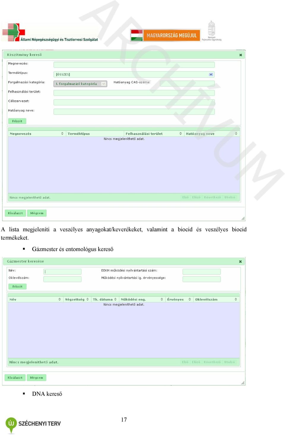 biocid és veszélyes biocid termékeket.