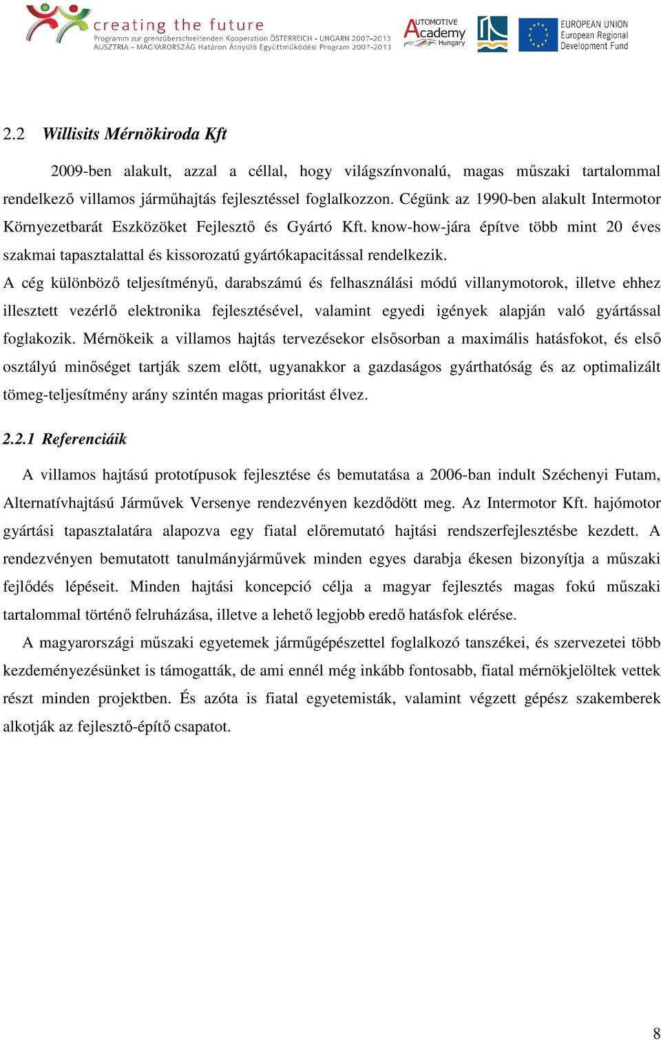 A cég különböző teljesítményű, darabszámú és felhasználási módú villanymotorok, illetve ehhez illesztett vezérlő elektronika fejlesztésével, valamint egyedi igények alapján való gyártással foglakozik.