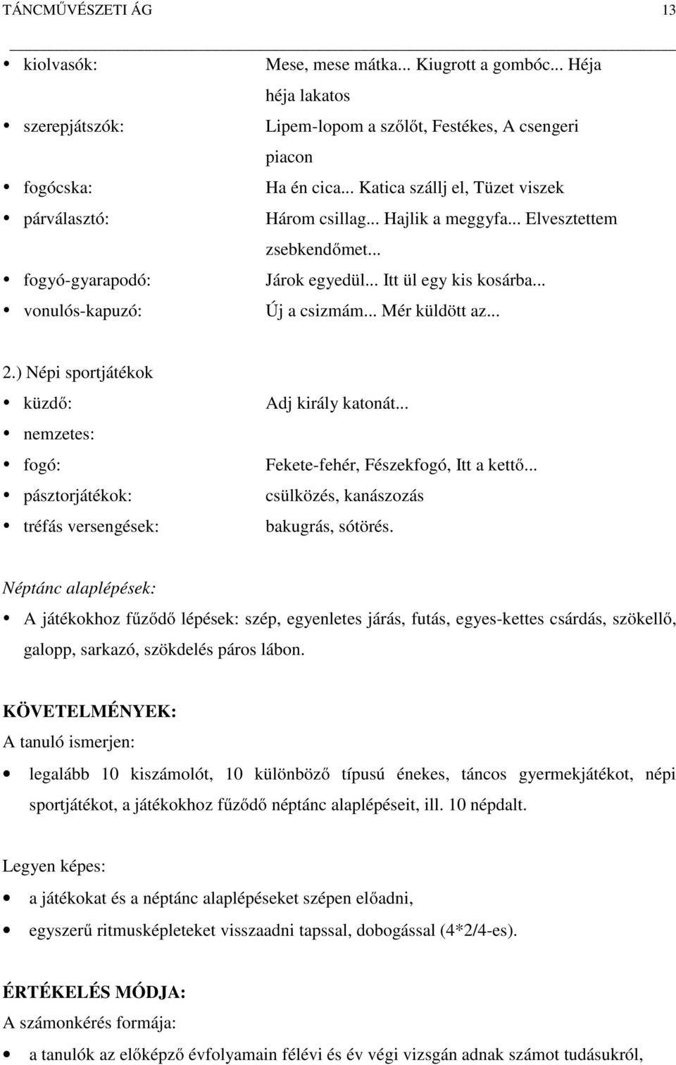 .. Hajlik a meggyfa... Elvesztettem zsebkendőmet... Járok egyedül... Itt ül egy kis kosárba... Új a csizmám... Mér küldött az... 2.