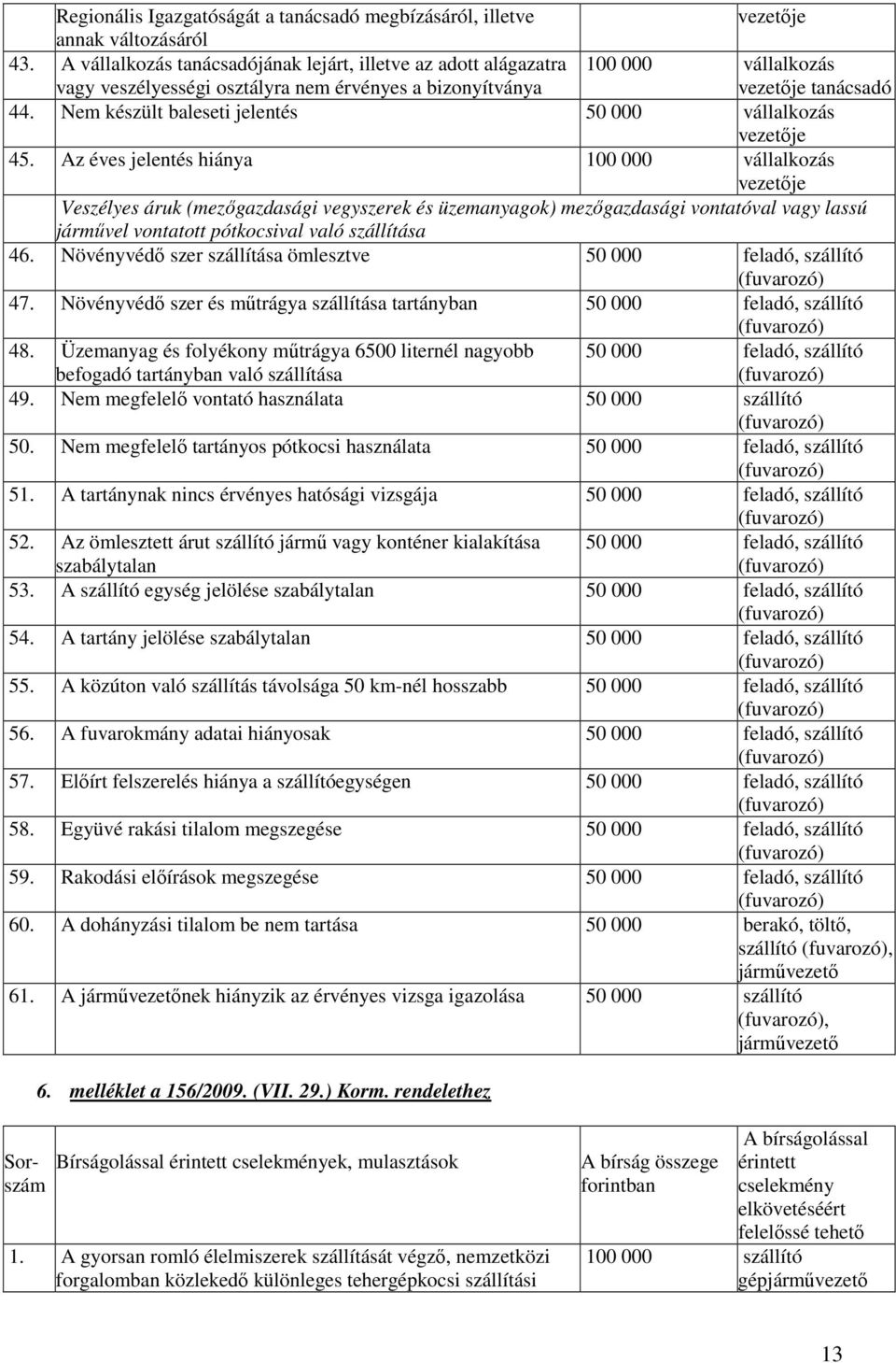 Nem készült baleseti jelentés 50 000 vállalkozás vezetıje 45.