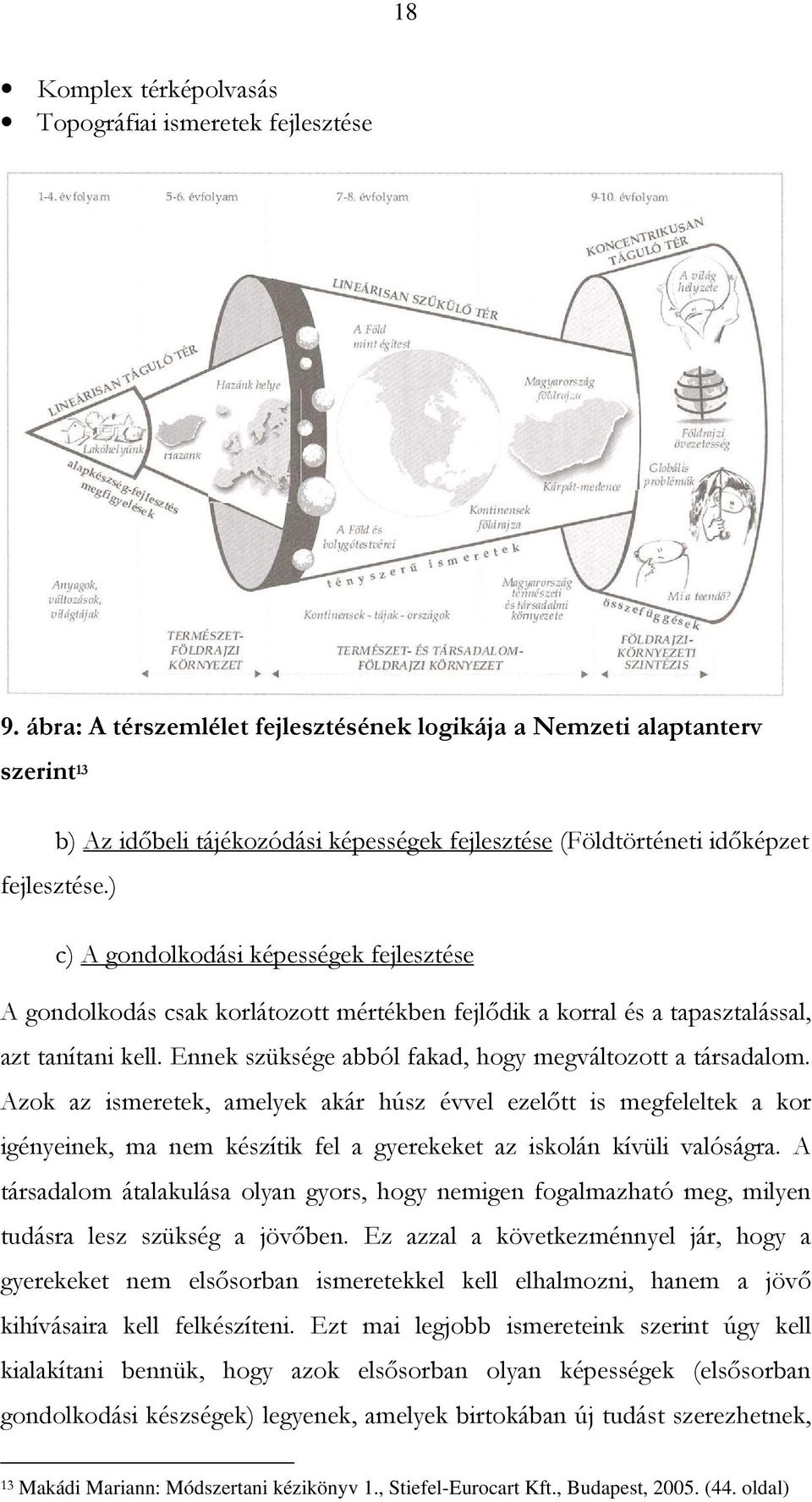 ) c) A gondolkodási képességek fejlesztése A gondolkodás csak korlátozott mértékben fejlıdik a korral és a tapasztalással, azt tanítani kell.