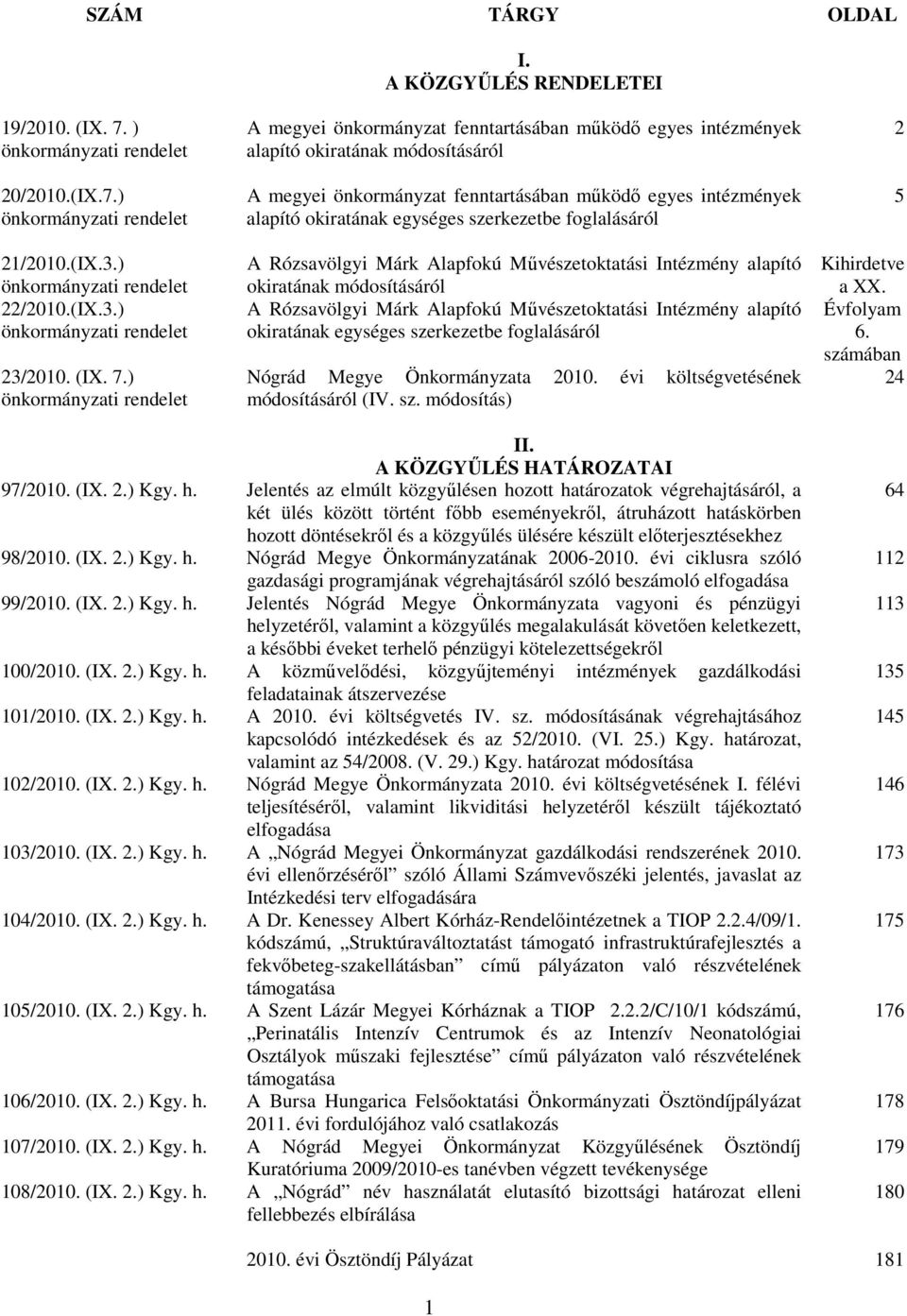 ) önkormányzati rendelet A megyei önkormányzat fenntartásában működő egyes intézmények alapító okiratának módosításáról A megyei önkormányzat fenntartásában működő egyes intézmények alapító