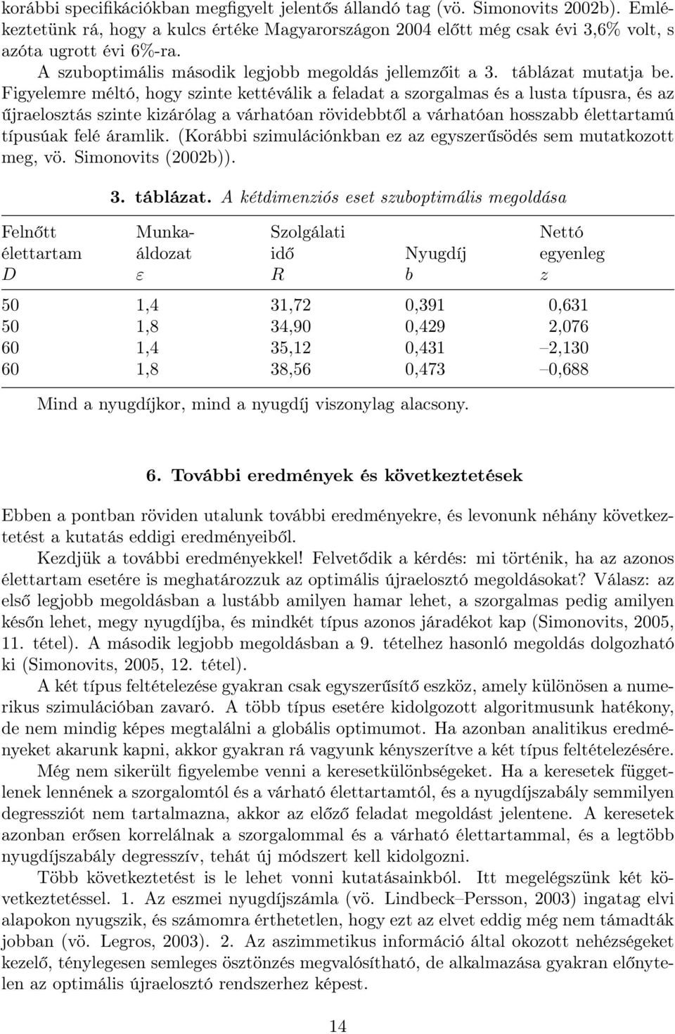 Figyelemre méltó, hogy szinte kettéválik a feladat a szorgalmas és a lusta típusra, és az űjraelosztás szinte kizárólag a várhatóan rövidebbtől a várhatóan hosszabb élettartamú típusúak felé áramlik.