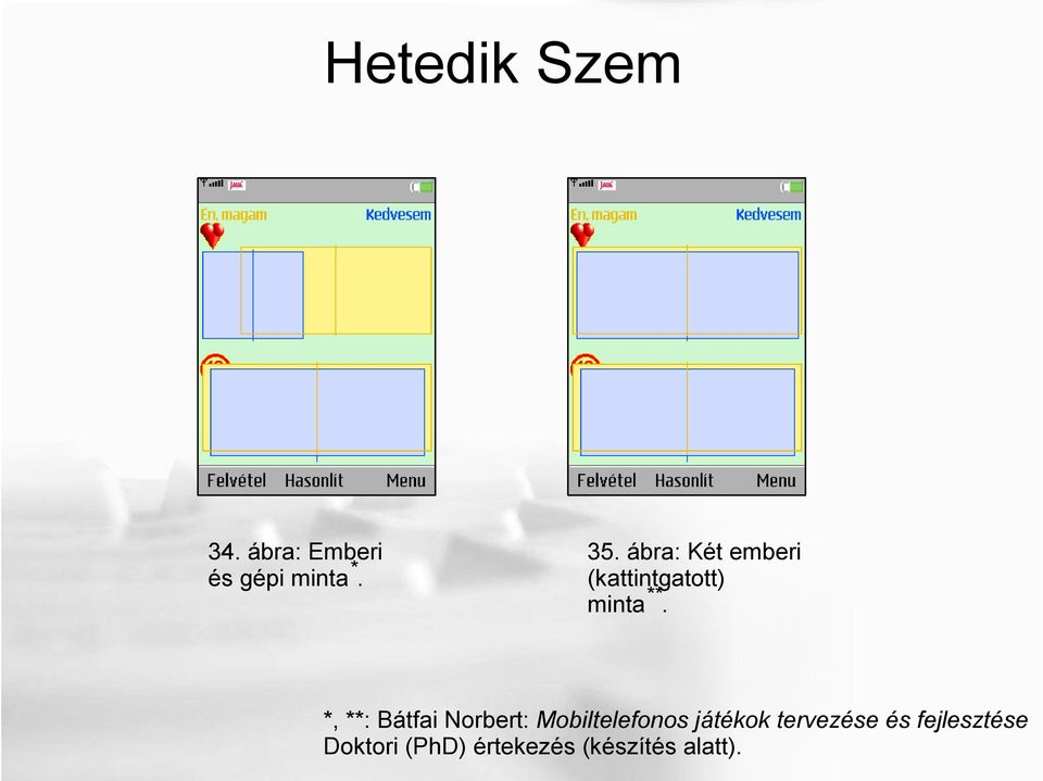 *, **: Bátfai Norbert: Mobiltelefonos játékok