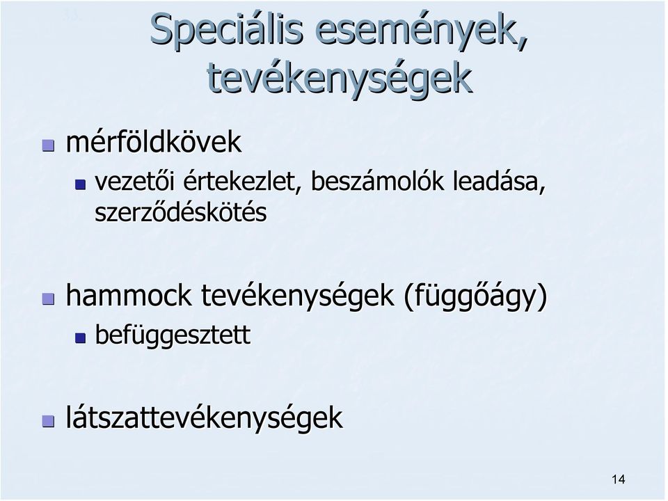 leadása, szerződésk skötés hammock tevékenys