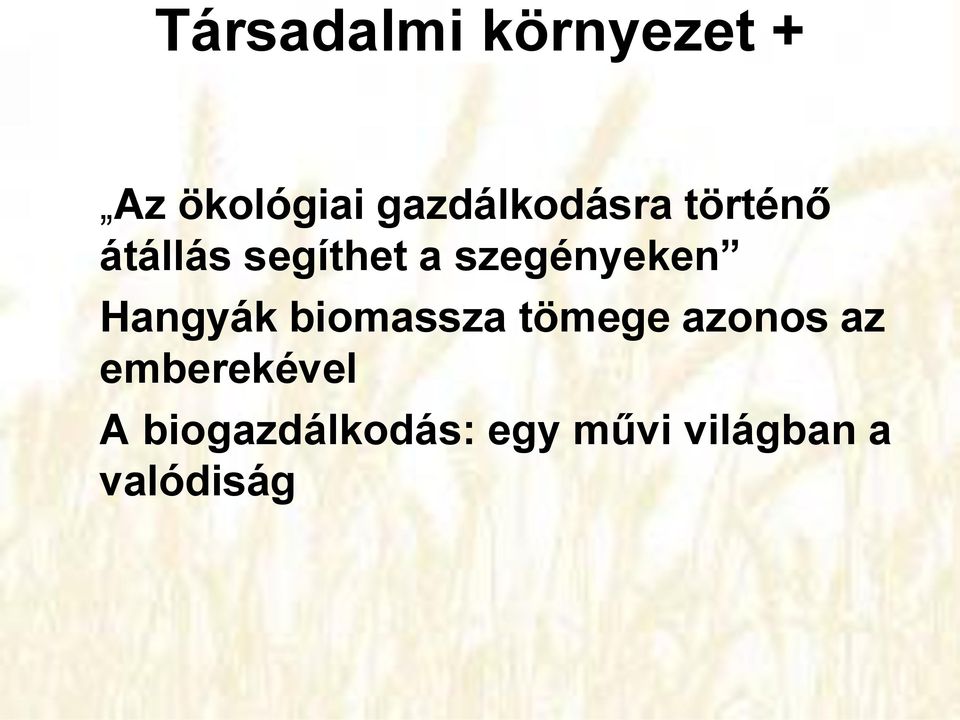 szegényeken Hangyák biomassza tömege azonos