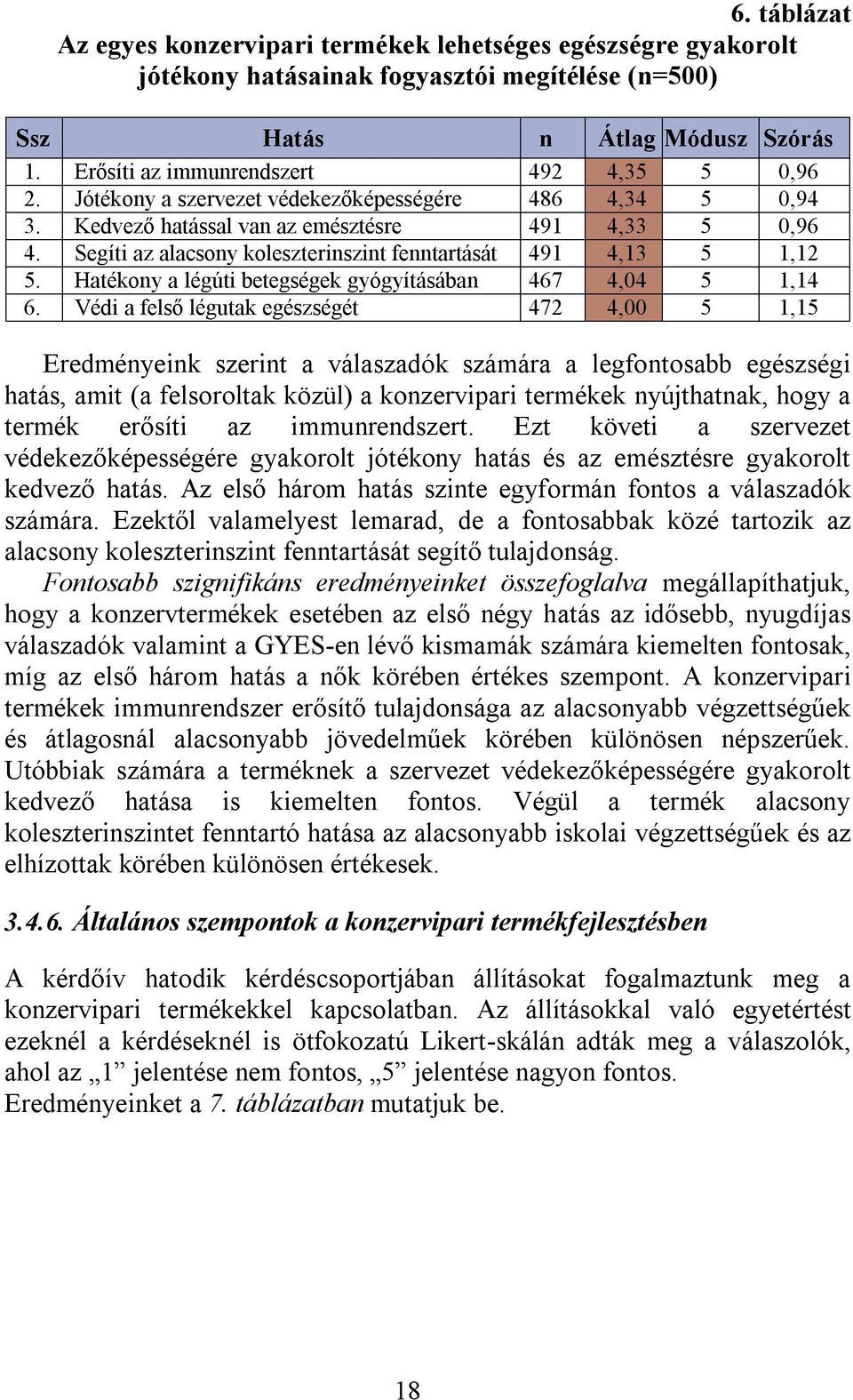 Segíti az alacsony koleszterinszint fenntartását 491 4,13 5 1,12 5. Hatékony a légúti betegségek gyógyításában 467 4,04 5 1,14 6.