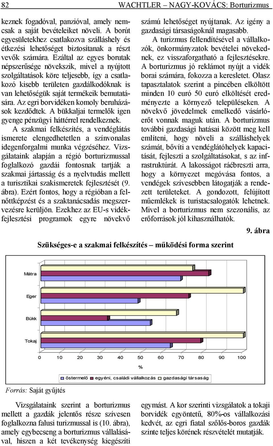 Ezáltal az egyes borutak népszerősége növekszik, mivel a nyújtott szolgáltatások köre teljesebb, így a csatlakozó kisebb területen gazdálkodóknak is van lehetıségük saját termékeik bemutatására.