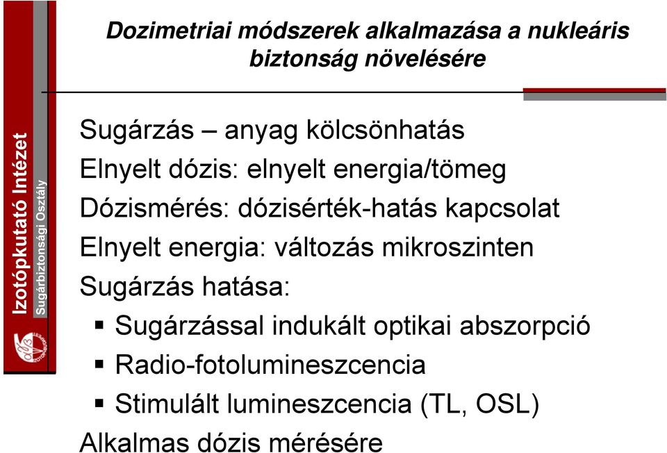 mikroszinten Sugárzás hatása: Sugárzással indukált optikai abszorpció