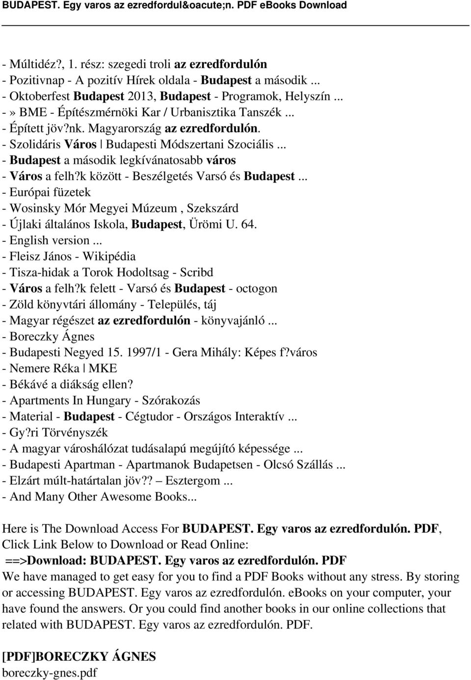 .. - Budapest a második legkívánatosabb város - Város a felh?k között - Beszélgetés Varsó és Budapest.