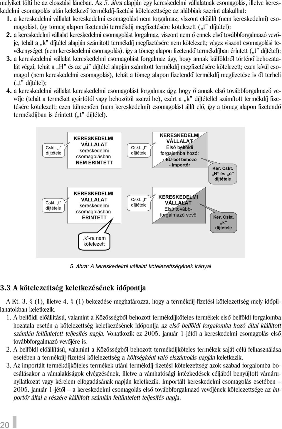 a kereskedelmi vállalat kereskedelmi csomagolást nem forgalmaz, viszont elõállít (nem kereskedelmi) csomagolást, így tömeg alapon fizetendõ termékdíj megfizetésére kötelezett ( t díjtétel); 2.