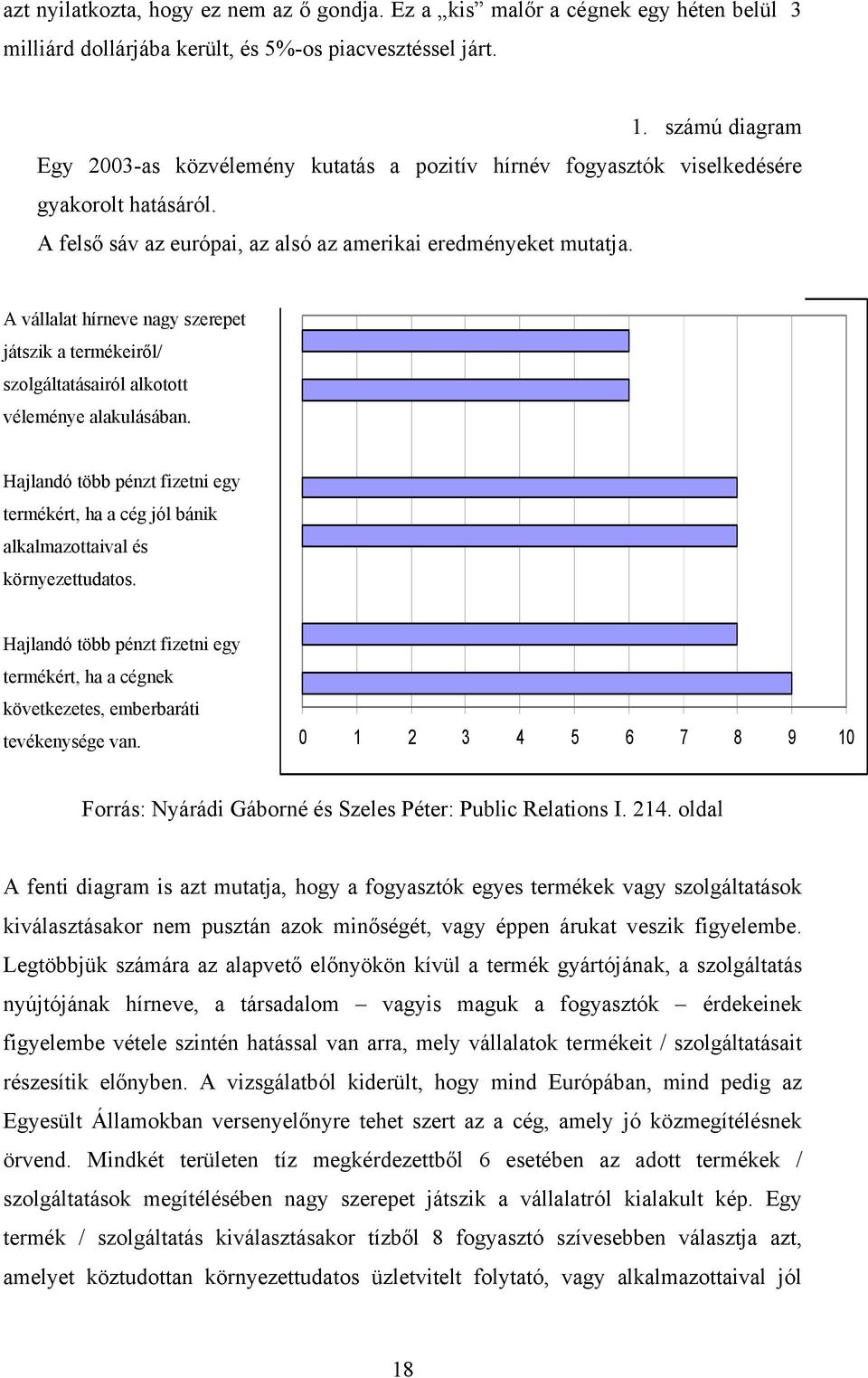 A vállalat hírneve nagy szerepet játszik a termékeiről/ szolgáltatásairól alkotott véleménye alakulásában.