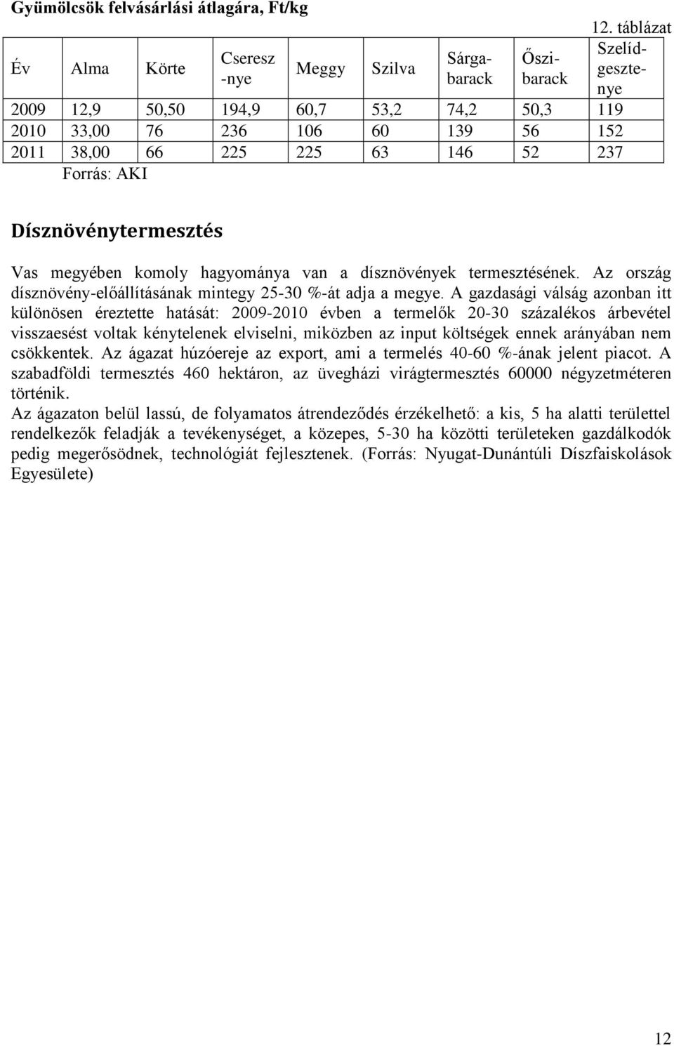 Az ország dísznövény-előállításának mintegy 25-30 %-át adja a megye.