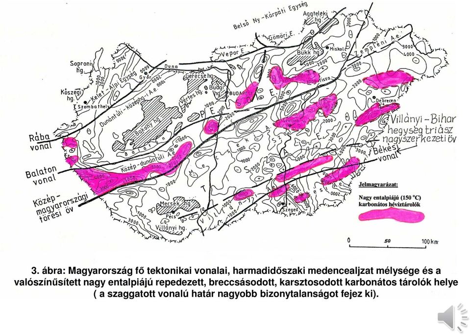 repedezett, breccsásodott, karsztosodott karbonátos tárolók