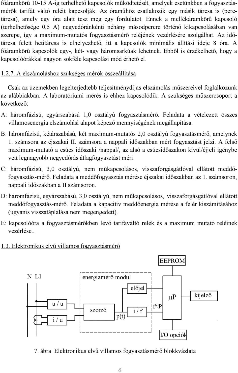 Enne a meéáramörű apcsoó (terhehetősége 0,5 A) negyedóránénti néhány másodpercre történő iapcsoásában van szerepe, így a maximum-mutatós fogyasztásmérő reéjéne vezérésére szogáhat.