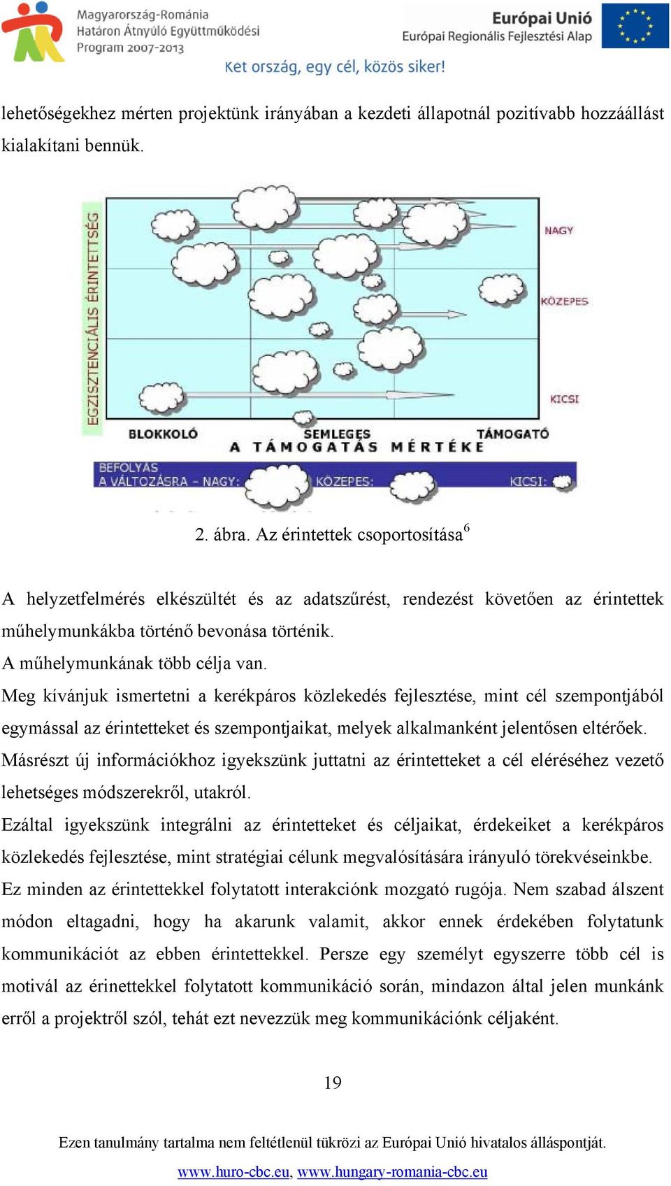 Meg kívánjuk ismertetni a kerékpáros közlekedés fejlesztése, mint cél szempontjából egymással az érintetteket és szempontjaikat, melyek alkalmanként jelentősen eltérőek.