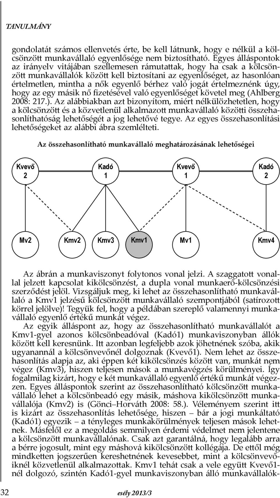 való jogát értelmeznénk úgy, hogy az egy másik nő Þzetésével való egyenlőséget követel meg (Ahlberg 2008: 217.).