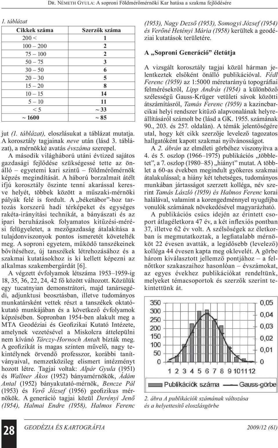 A második világháború utáni évtized sajátos gazdasági fejlődése szükségessé tette az önálló egyetemi kari szintű földmérőmérnök képzés megindítását.