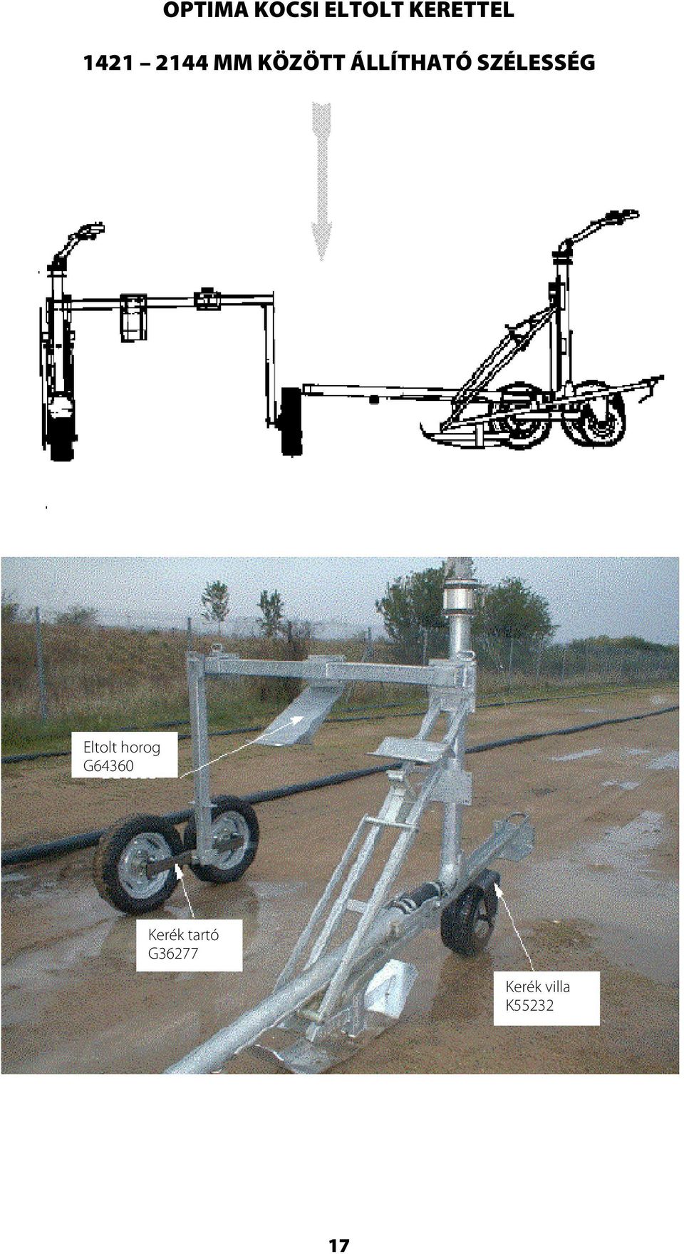 SZÉLESSÉG Eltolt horog G64360