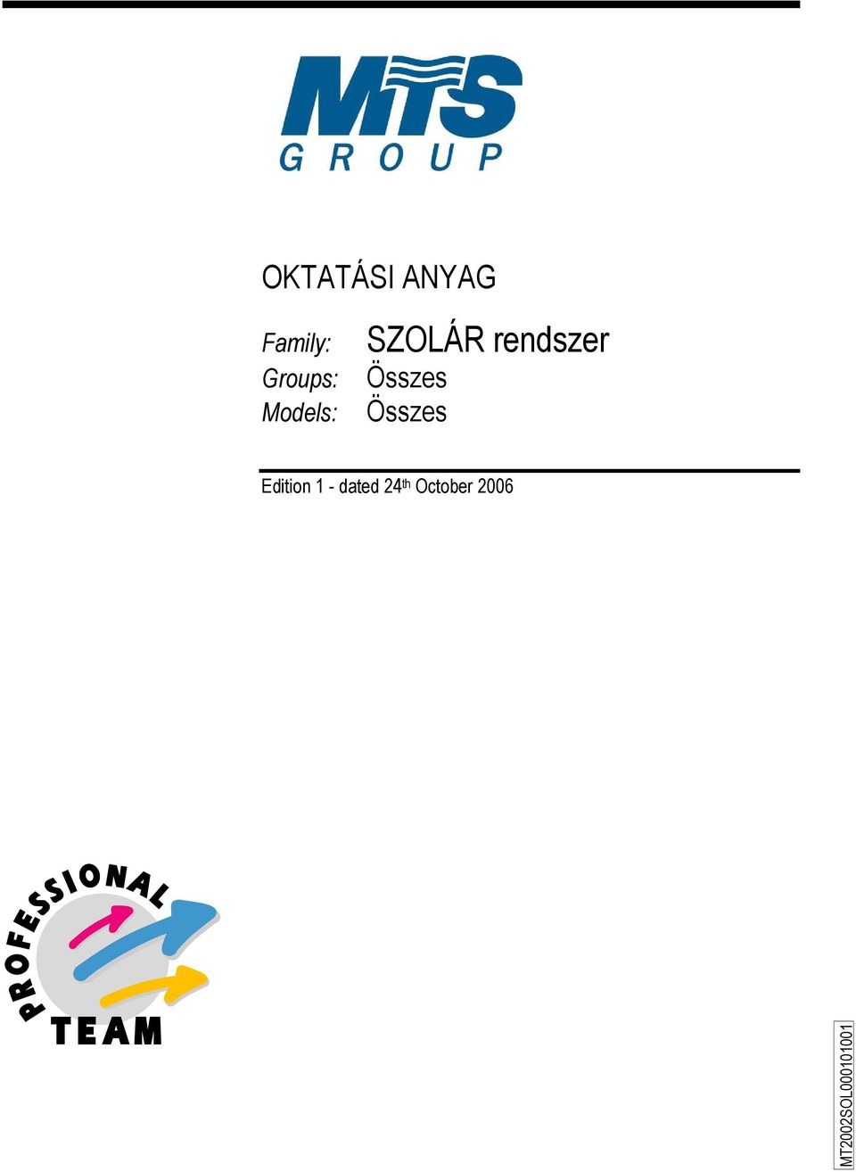 Összes SZOLÁR rendszer