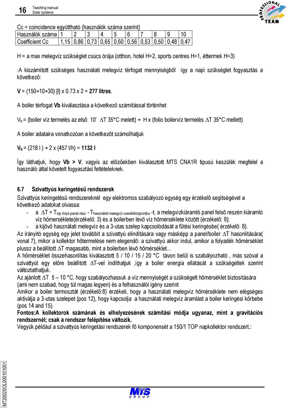 V = (150+10+30) [l] x 0.73 x 2 = 277 litres.