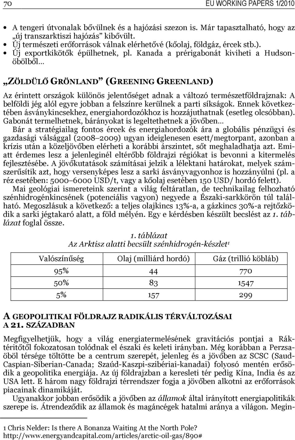 Kanada a prérigabonát kiviheti a Hudsonöbölből ZÖLDÜLŐ GRÖNLAND (GREENING GREENLAND) Az érintett országok különös jelentőséget adnak a változó természetföldrajznak: A belföldi jég alól egyre jobban a